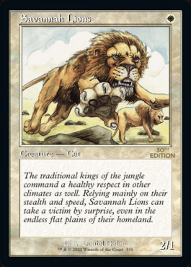 Savannah Lions (Retro) [30th Anniversary Edition] | Gamers Paradise