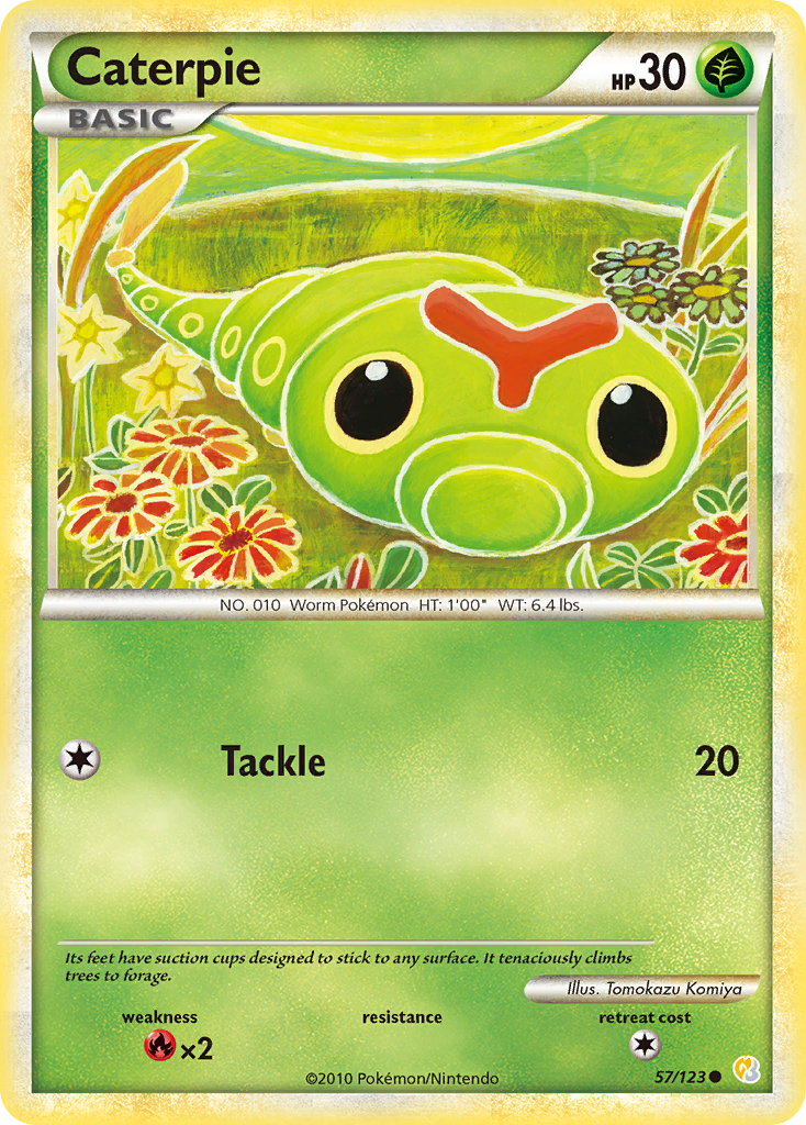 Caterpie (57/123) [HeartGold & SoulSilver: Base Set] | Gamers Paradise