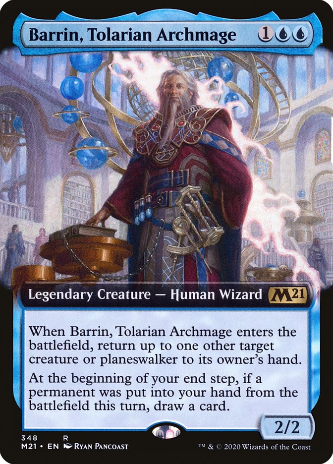 Barrin, Tolarian Archmage (Extended Art) [Core Set 2021] | Gamers Paradise