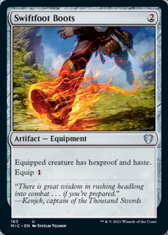 Swiftfoot Boots [Innistrad: Midnight Hunt Commander] | Gamers Paradise