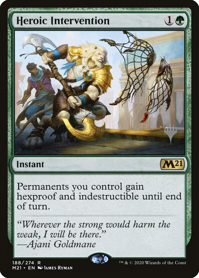 Heroic Intervention (Promo Pack) [Core Set 2021 Promos] | Gamers Paradise