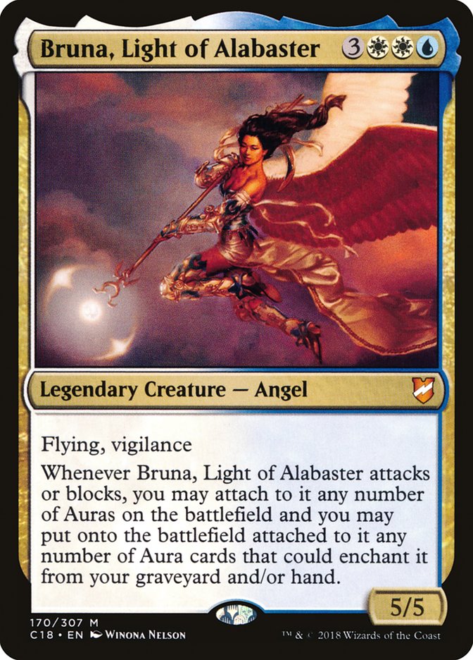 Bruna, Light of Alabaster (Oversized) [Commander 2018 Oversized] | Gamers Paradise
