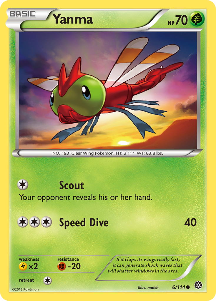 Yanma (6/114) [XY: Steam Siege] | Gamers Paradise