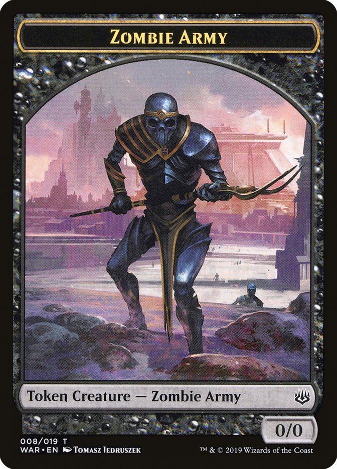 Zombie Army Token (008/019) [War of the Spark Tokens] | Gamers Paradise