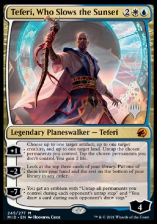 Teferi, Who Slows the Sunset (Promo Pack) [Innistrad: Midnight Hunt Promos] | Gamers Paradise