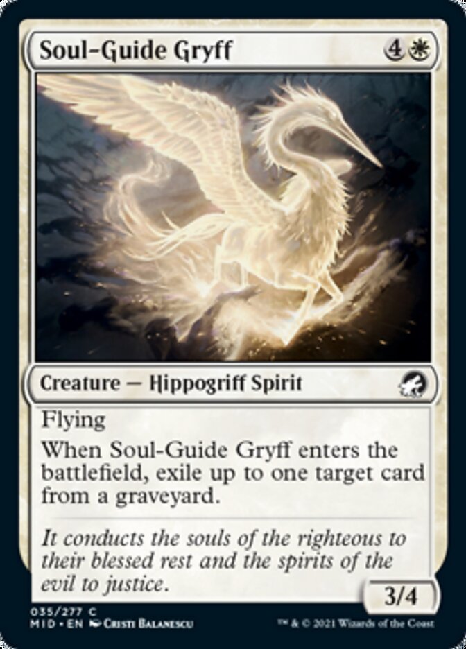 Soul-Guide Gryff [Innistrad: Midnight Hunt] | Gamers Paradise