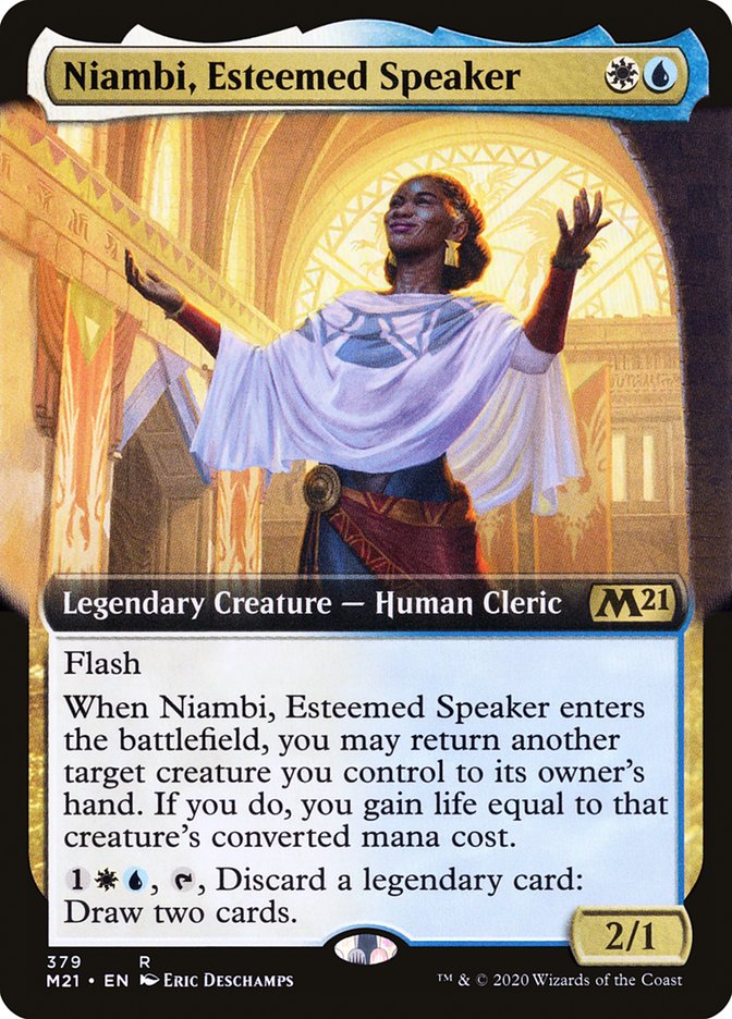Niambi, Esteemed Speaker (Extended Art) [Core Set 2021] | Gamers Paradise