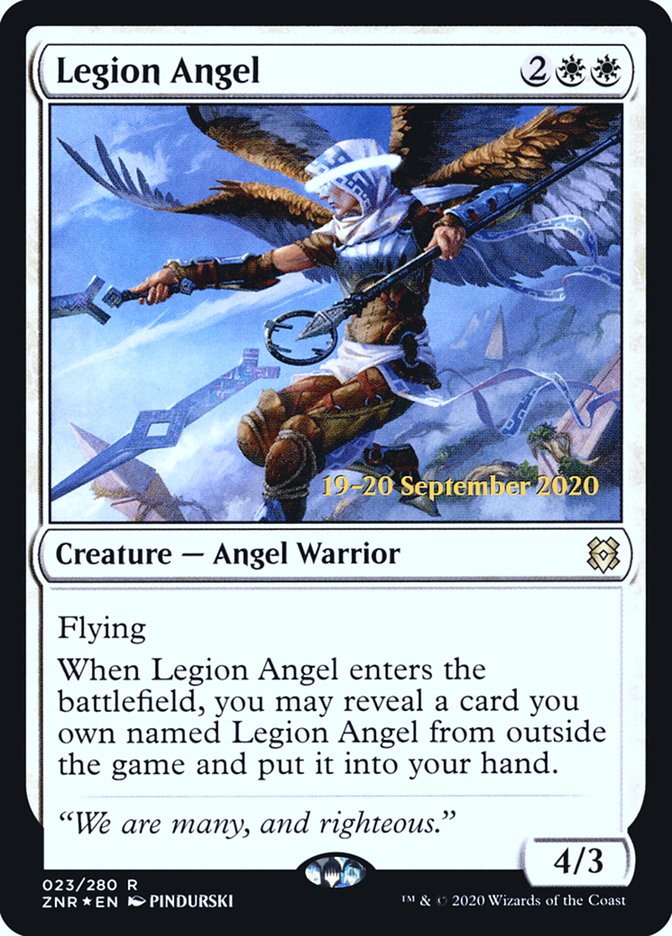 Legion Angel [Zendikar Rising Prerelease Promos] | Gamers Paradise