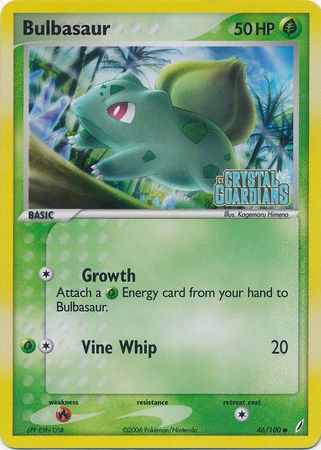 Bulbasaur (46/100) (Stamped) [EX: Crystal Guardians] | Gamers Paradise