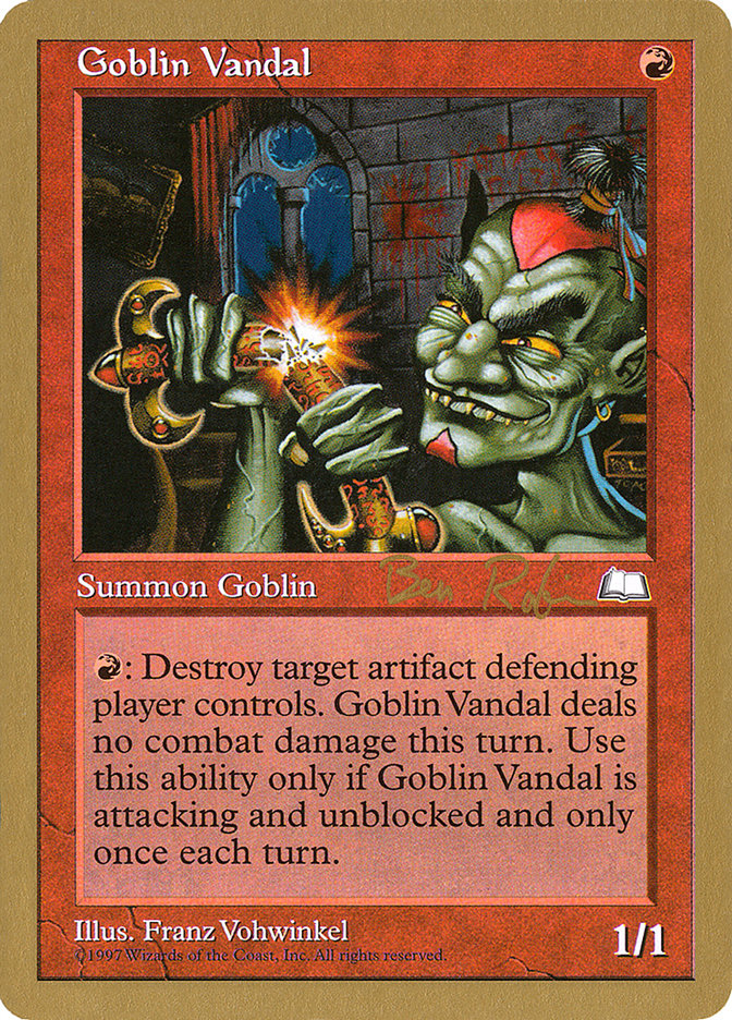 Goblin Vandal (Ben Rubin) [World Championship Decks 1998] | Gamers Paradise