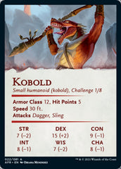 Kobold Art Card (Gold-Stamped Signature) [Dungeons & Dragons: Adventures in the Forgotten Realms Art Series] | Gamers Paradise