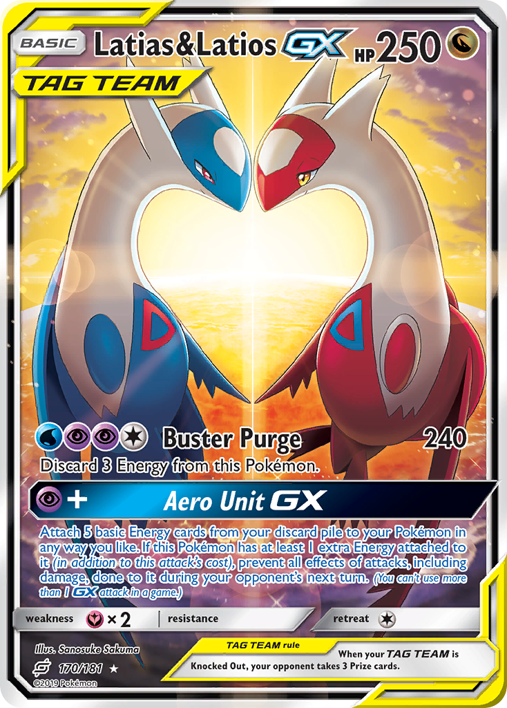 Latias & Latios GX (170/181) [Sun & Moon: Team Up] | Gamers Paradise