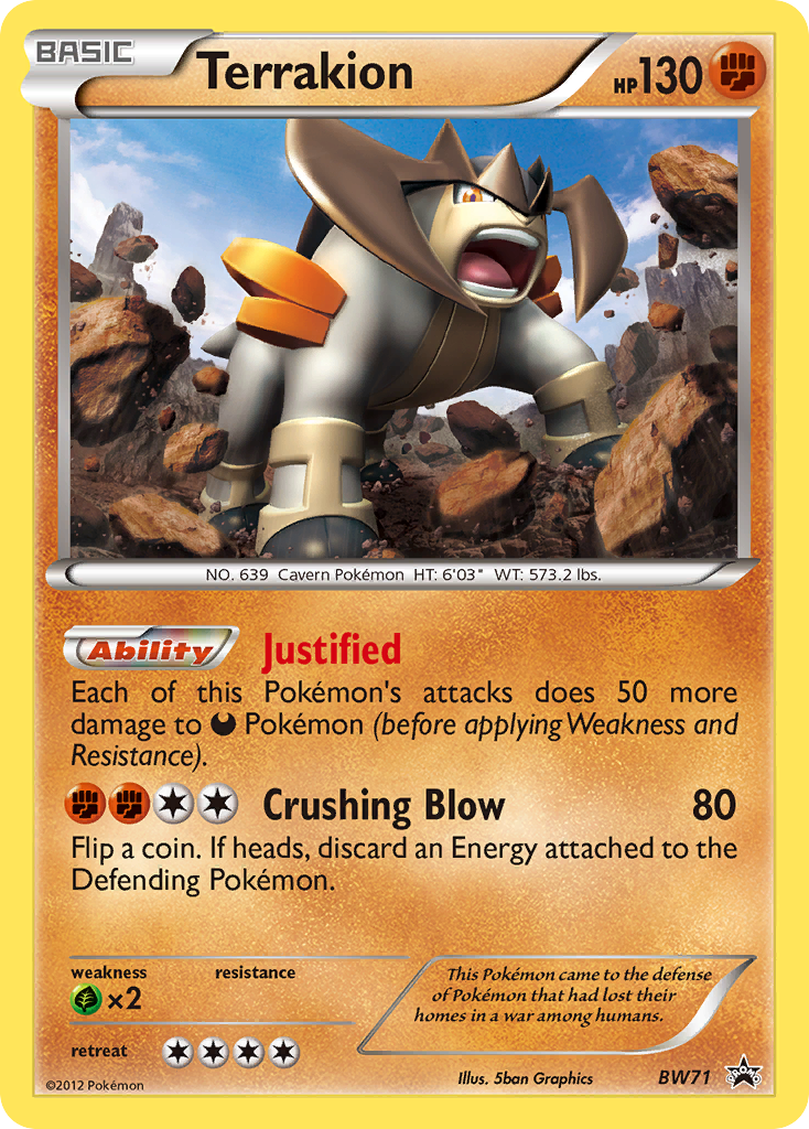 Terrakion (BW71) [Black & White: Black Star Promos] | Gamers Paradise