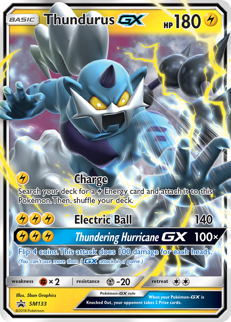 Thundurus GX (SM133) [Sun & Moon: Black Star Promos] | Gamers Paradise