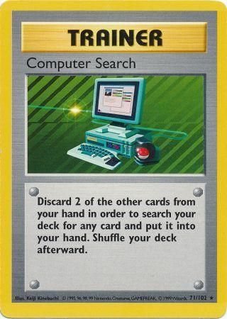 Computer Search (71/102) [Base Set Shadowless Unlimited] | Gamers Paradise