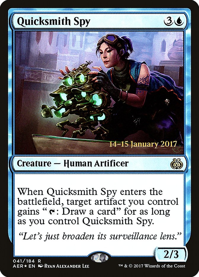 Quicksmith Spy [Aether Revolt Prerelease Promos] | Gamers Paradise