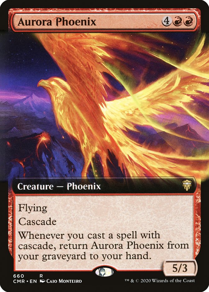 Aurora Phoenix (Extended Art) [Commander Legends] | Gamers Paradise