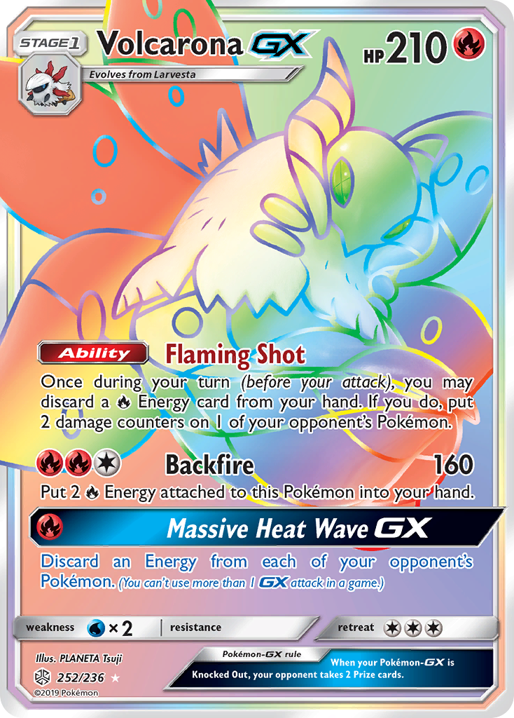 Volcarona GX (252/236) [Sun & Moon: Cosmic Eclipse] | Gamers Paradise