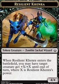 Resilient Khenra // Cat Double-Sided Token [Hour of Devastation Tokens] | Gamers Paradise