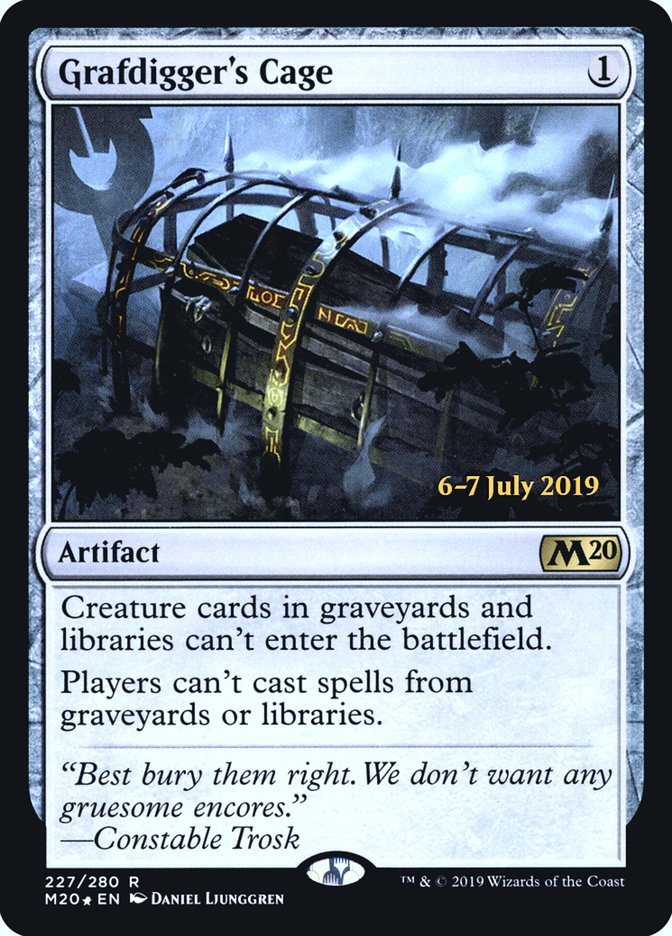 Grafdigger's Cage [Core Set 2020 Prerelease Promos] | Gamers Paradise