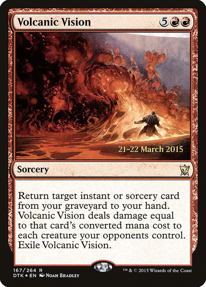 Volcanic Vision [Dragons of Tarkir Prerelease Promos] | Gamers Paradise