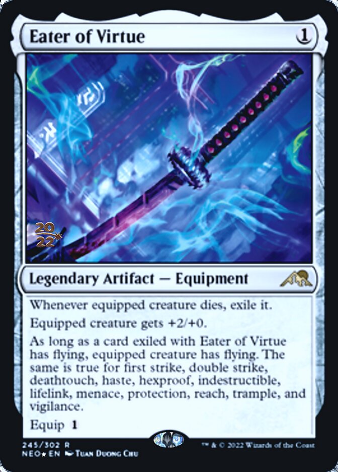 Eater of Virtue [Kamigawa: Neon Dynasty Prerelease Promos] | Gamers Paradise