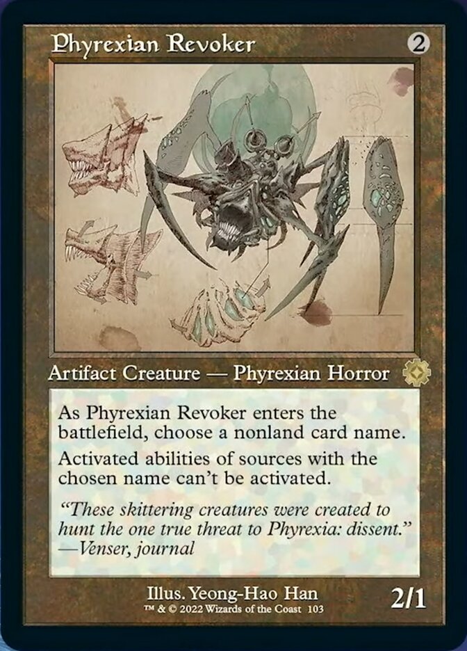 Phyrexian Revoker (Retro Schematic) [The Brothers' War Retro Artifacts] | Gamers Paradise