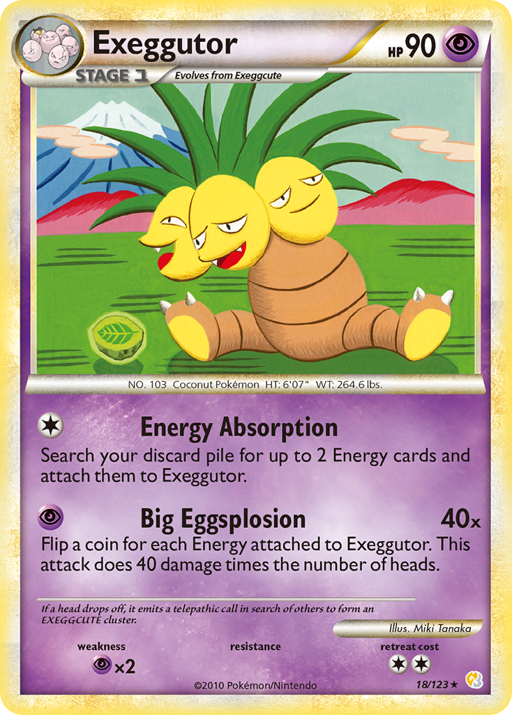 Exeggutor (18/123) [HeartGold & SoulSilver: Base Set] | Gamers Paradise