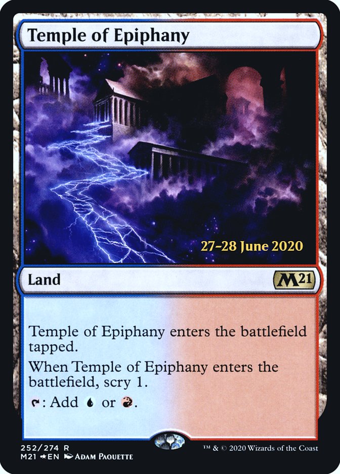 Temple of Epiphany [Core Set 2021 Prerelease Promos] | Gamers Paradise