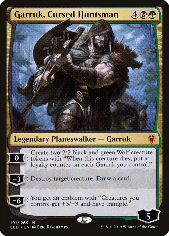 Garruk, Cursed Huntsman [Throne of Eldraine] | Gamers Paradise
