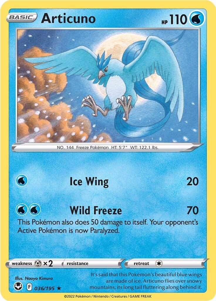 Articuno (036/195) [Sword & Shield: Silver Tempest] | Gamers Paradise
