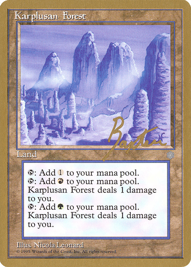 Karplusan Forest (George Baxter) [Pro Tour Collector Set] | Gamers Paradise