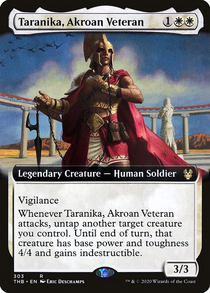 Taranika, Akroan Veteran (Extended Art) [Theros Beyond Death] | Gamers Paradise