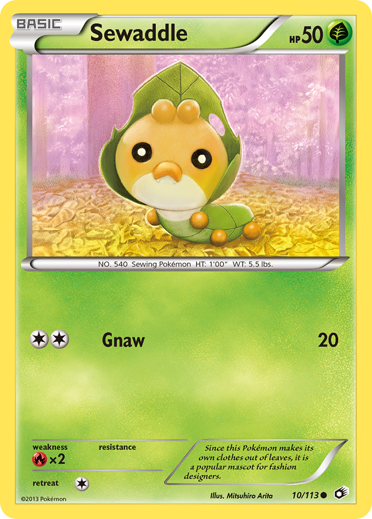 Sewaddle (10/113) [Black & White: Legendary Treasures] | Gamers Paradise