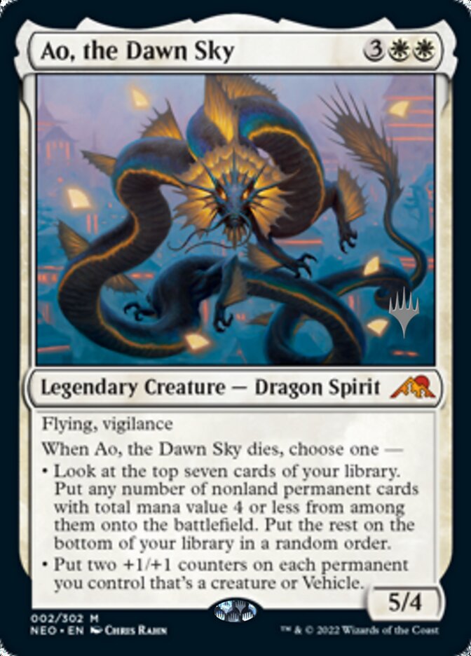 Ao, the Dawn Sky (Promo Pack) [Kamigawa: Neon Dynasty Promos] | Gamers Paradise