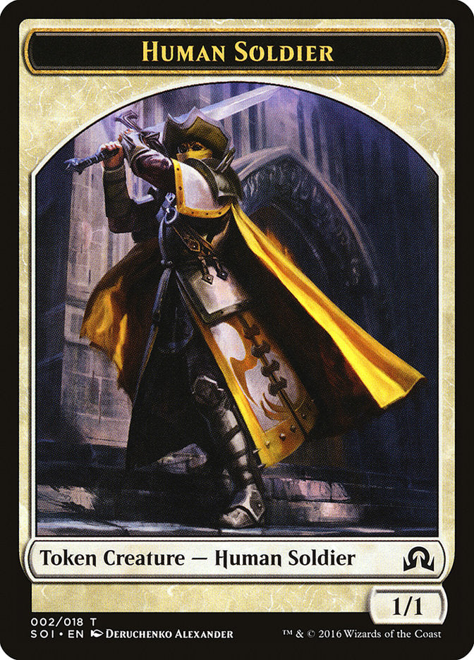 Human Soldier Token [Shadows over Innistrad Tokens] | Gamers Paradise