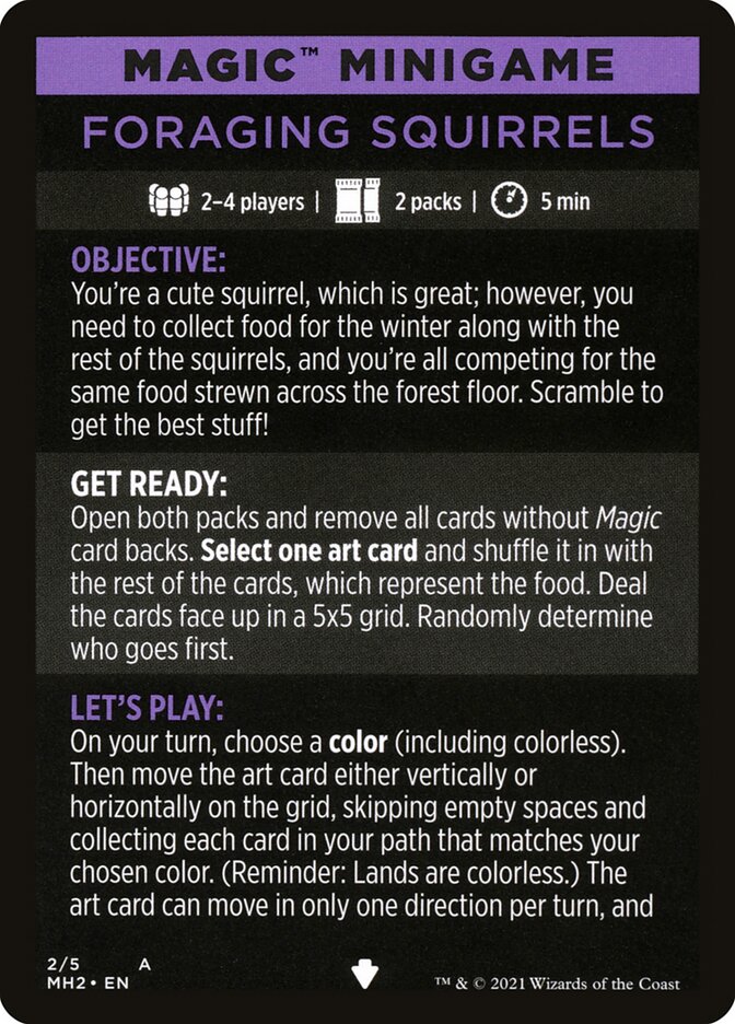 Foraging Squirrels (Magic Minigame) [Modern Horizons 2 Minigame] | Gamers Paradise