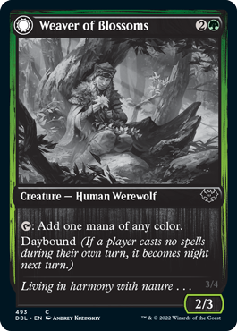Weaver of Blossoms // Blossom-Clad Werewolf [Innistrad: Double Feature] | Gamers Paradise