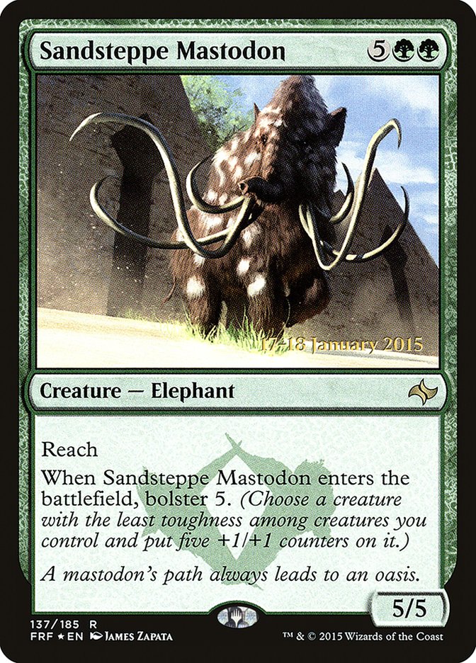 Sandsteppe Mastodon [Fate Reforged Prerelease Promos] | Gamers Paradise