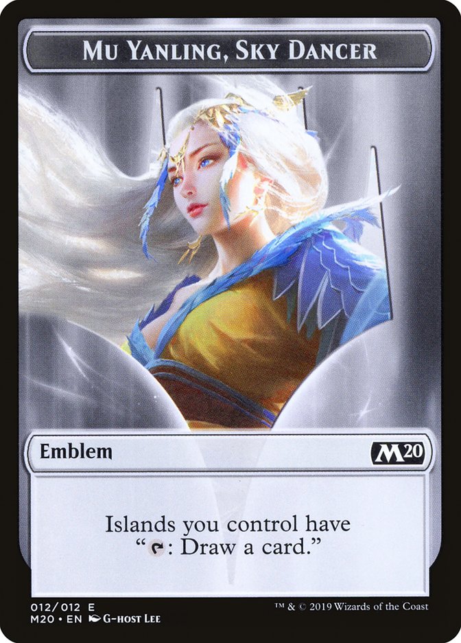 Mu Yanling, Sky Dancer Emblem [Core Set 2020 Tokens] | Gamers Paradise