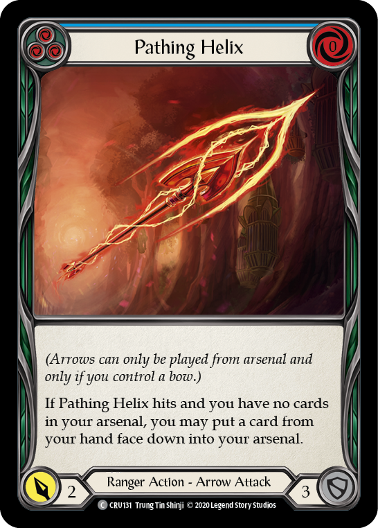Pathing Helix (Blue) [CRU131] 1st Edition Rainbow Foil | Gamers Paradise