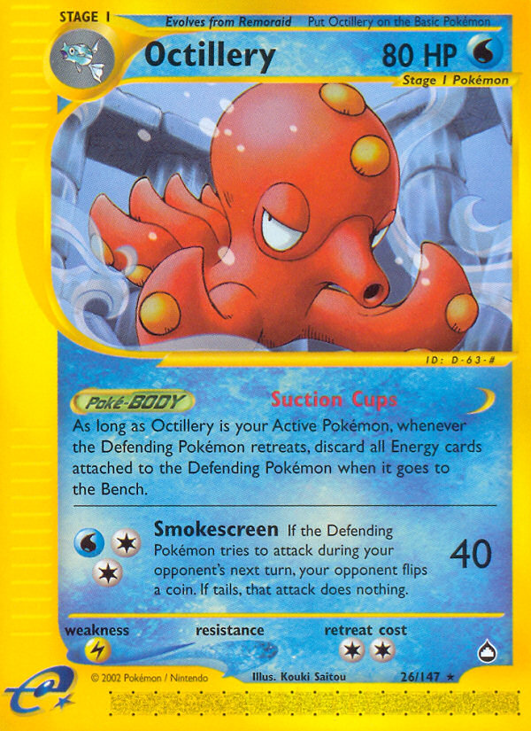 Octillery (26/147) [Aquapolis] | Gamers Paradise