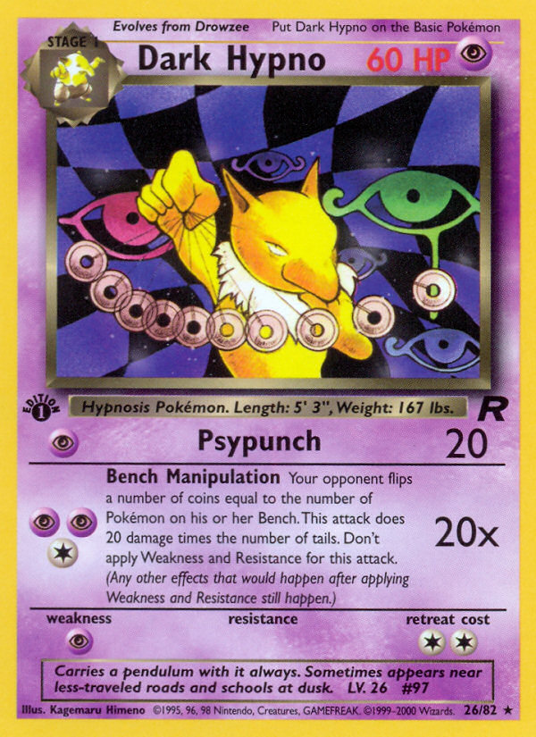 Dark Hypno (26/82) [Team Rocket 1st Edition] | Gamers Paradise