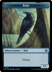 Bird // Merfolk (0003) Double-Sided Token [The Lost Caverns of Ixalan Commander Tokens] | Gamers Paradise