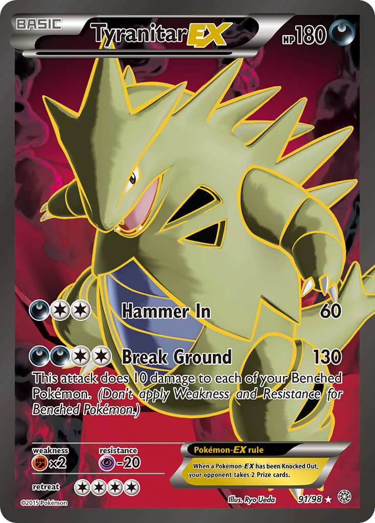 Tyranitar EX (91/98) [XY: Ancient Origins] | Gamers Paradise