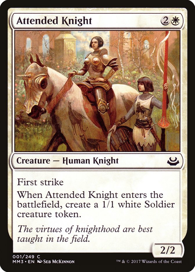 Attended Knight [Modern Masters 2017] | Gamers Paradise