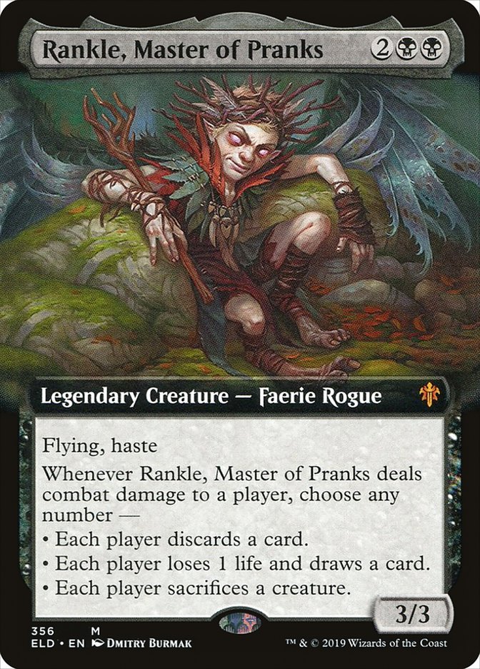 Rankle, Master of Pranks (Extended Art) [Throne of Eldraine] | Gamers Paradise