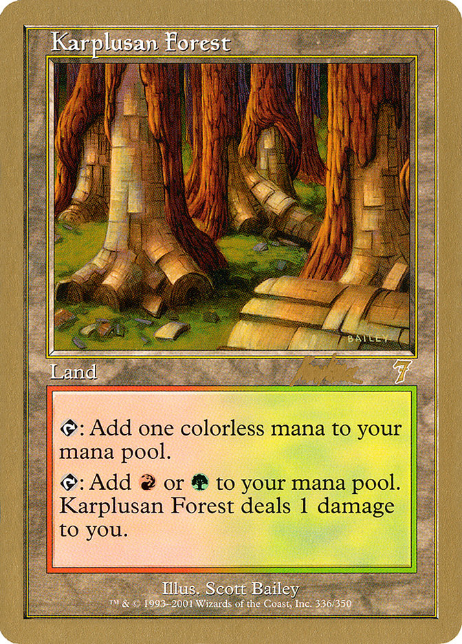 Karplusan Forest (Brian Kibler) [World Championship Decks 2002] | Gamers Paradise