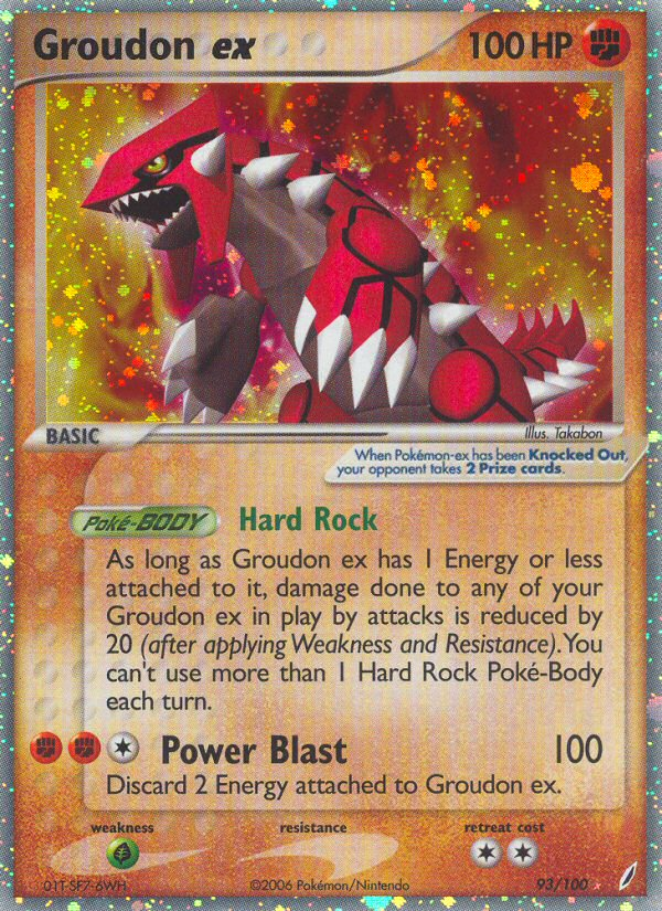 Groudon ex (93/100) [EX: Crystal Guardians] | Gamers Paradise