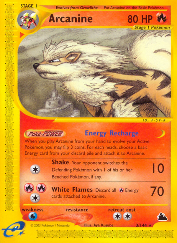 Arcanine (3/144) [Skyridge] | Gamers Paradise